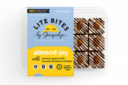 Almond-Joy Product with Lite Bites Branding